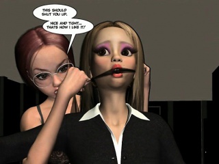 3d comic office girl with bigboobs