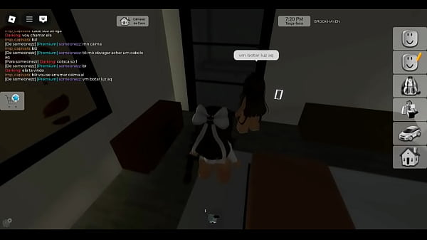 Amigas do job transam com ele no Roblox brookhaven em trio sexual