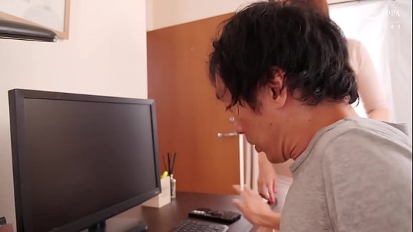 Japanese mature stepmom seduces her porn addict stepson