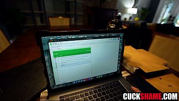 Busy husband stops work to watch wife take BBC