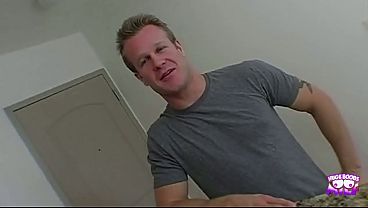 A desirable MILF misses her flight but gets to make porn and get a facial