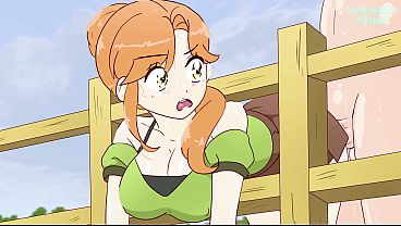 Alex got stuck in the fence on purpose and Steve fucked her! hentai (porn anime sex )4K 2026