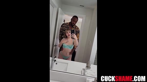 Slutty wife shaming cuckold husband and fucking a bbc | Aria Banks