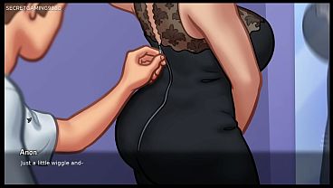 Summertime Saga (Part 23) By DarkCookie – Stepmom Debbie catches her Tenant masturbating and joins in, Stepmom Let Him Cum All Over Her Mature Body – 3D Porn Game