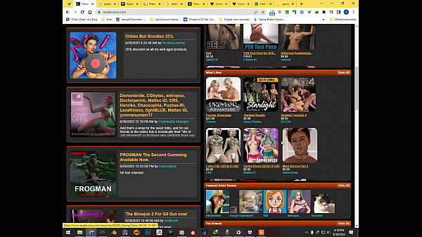 Website for 3D nsfw models. Useful for comic and product artist.