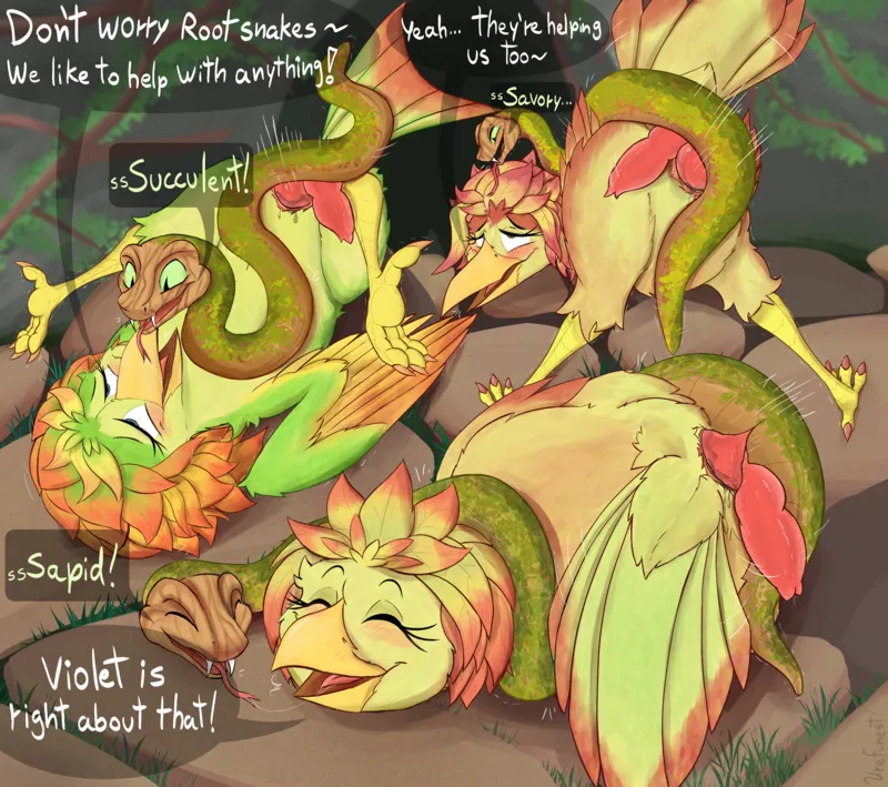 Javan Sisters Having Fun With Root Snakes comic porn2