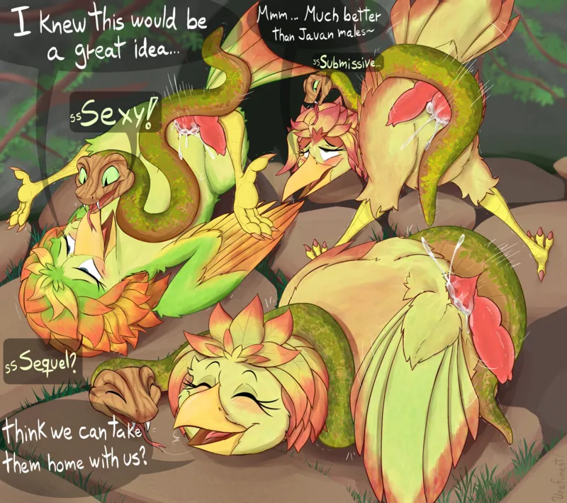 Javan Sisters Having Fun With Root Snakes comic porn3