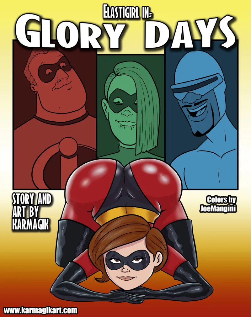 Elastigirl In Glory Days (Colored) comic porn