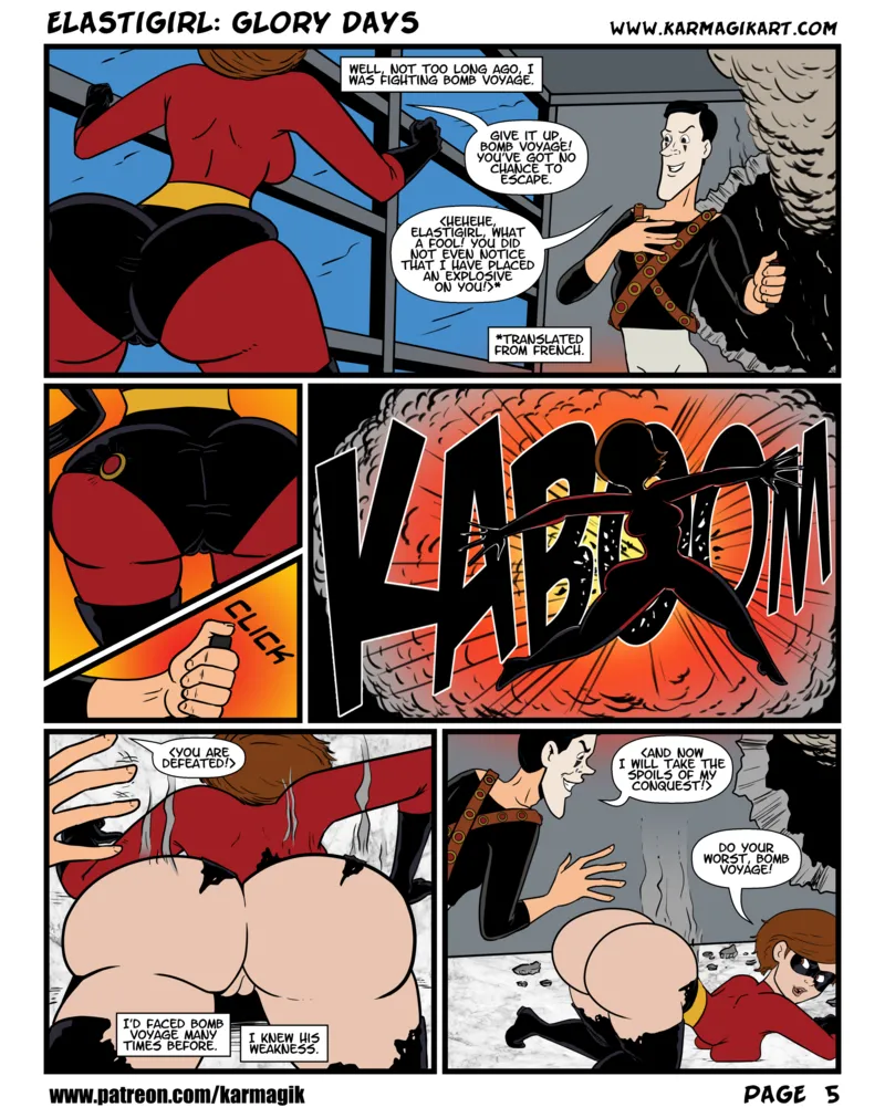Elastigirl In Glory Days Colored comic porn8