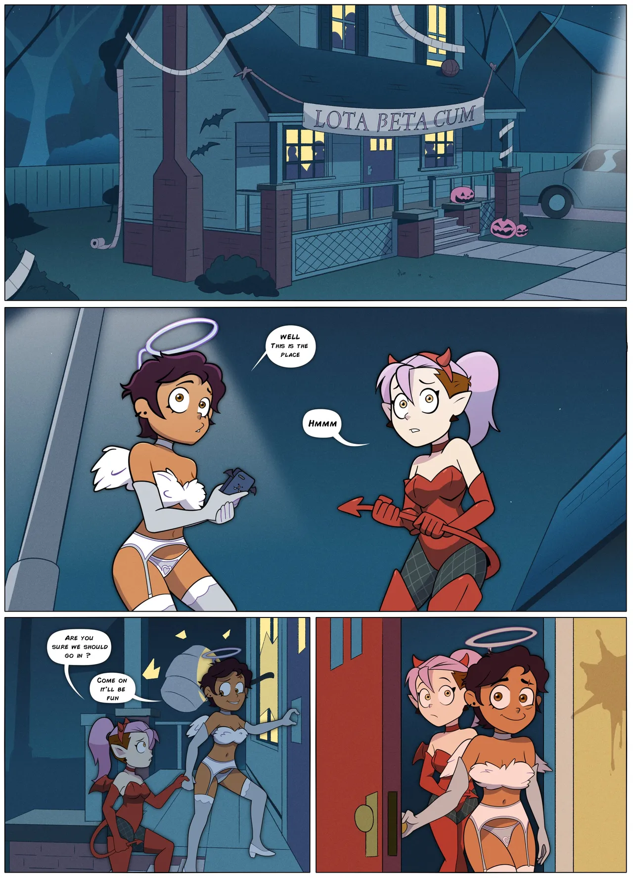  Luz & Amity’s Halloween Party – blowjob porn comics