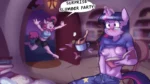 Pinkie Pie x Twilight Sparkle comic porn