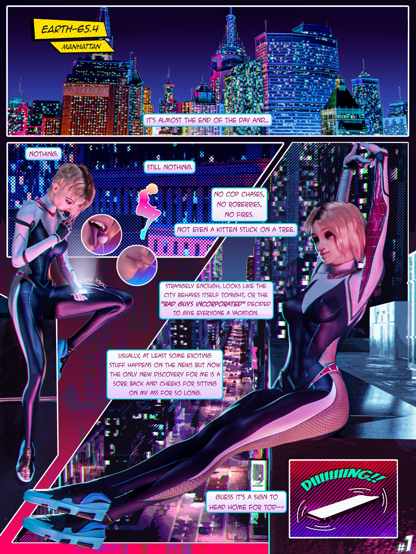 Spider Gwen Striking Contrast comic porn3