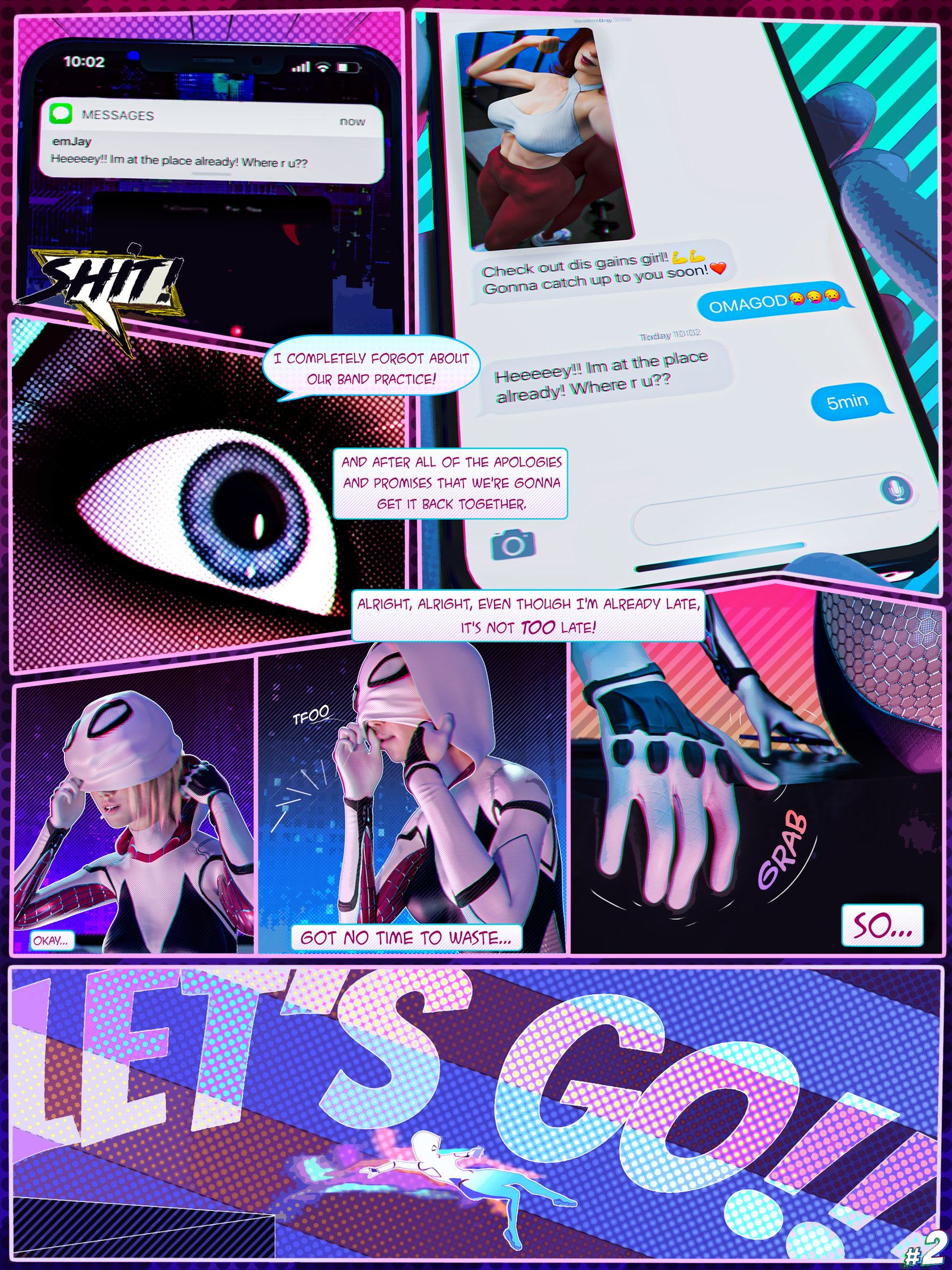 Spider Gwen Striking Contrast comic porn4