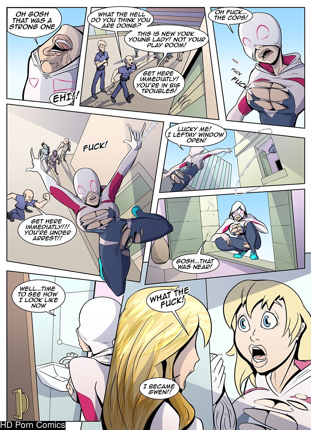 Spider Gwen Swap Bodies comic porn8