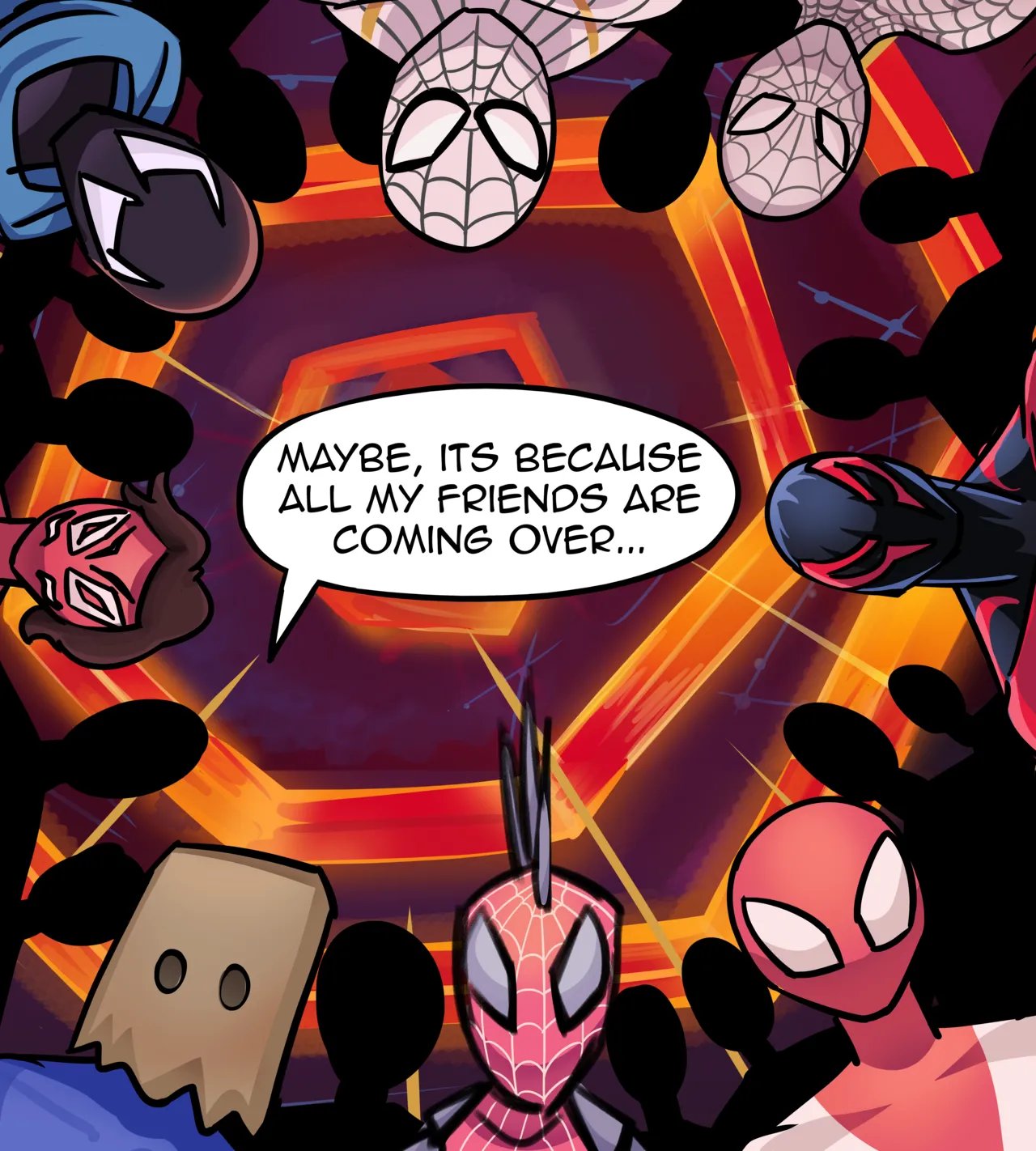 Spider Gwen fucks the Spiderverse comic porn11