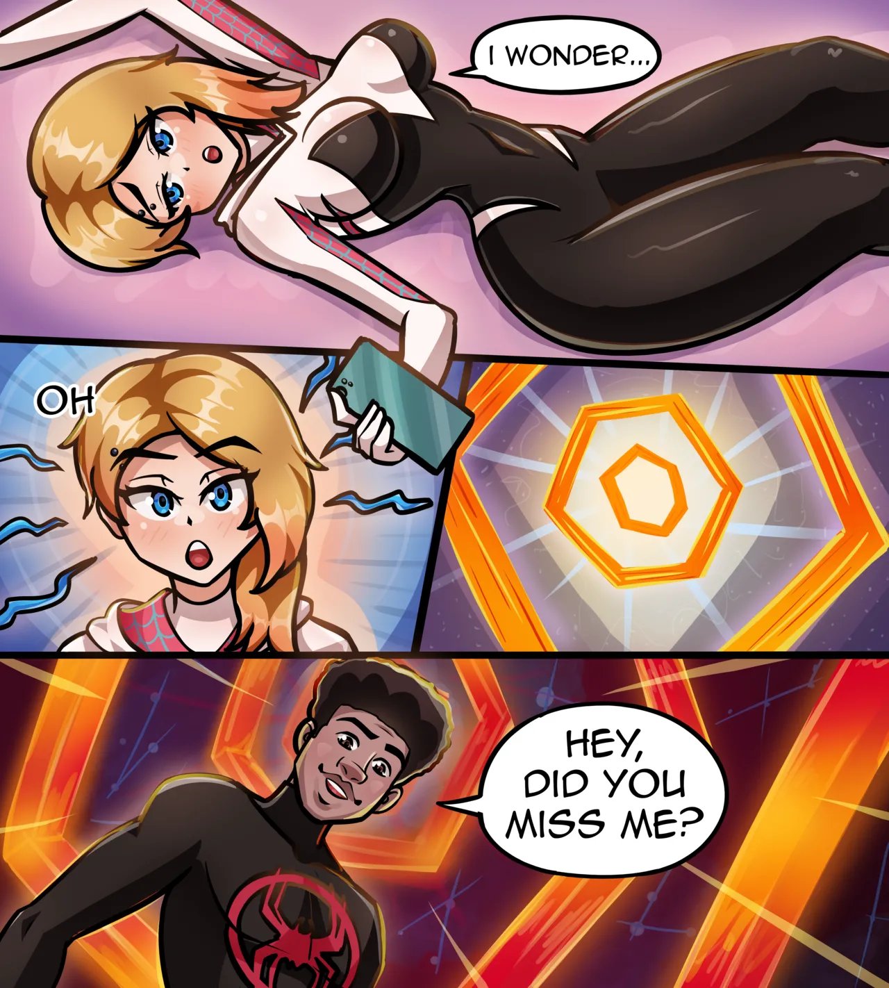 Spider Gwen fucks the Spiderverse comic porn5