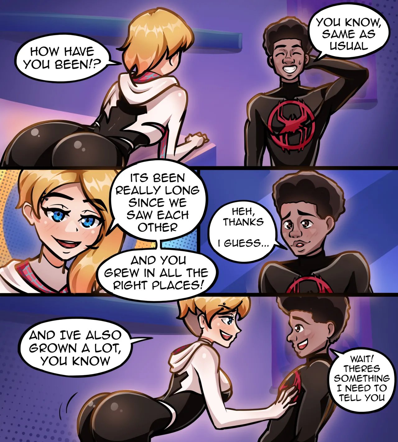 Spider Gwen fucks the Spiderverse comic porn6