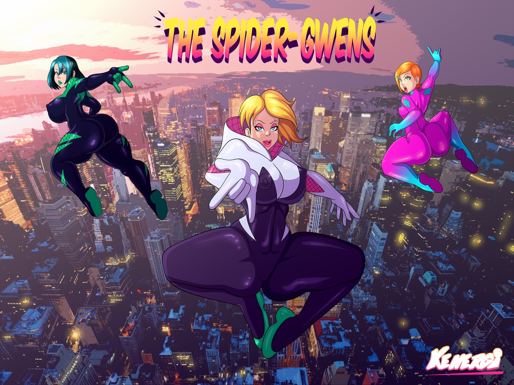 The Spider-Gwens comic porn