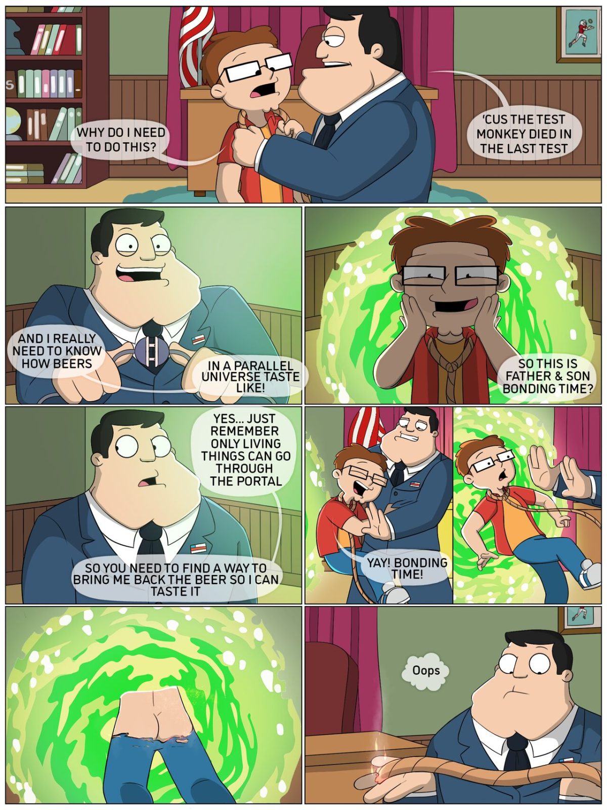 Multiverse Madness – American Dad porn comic