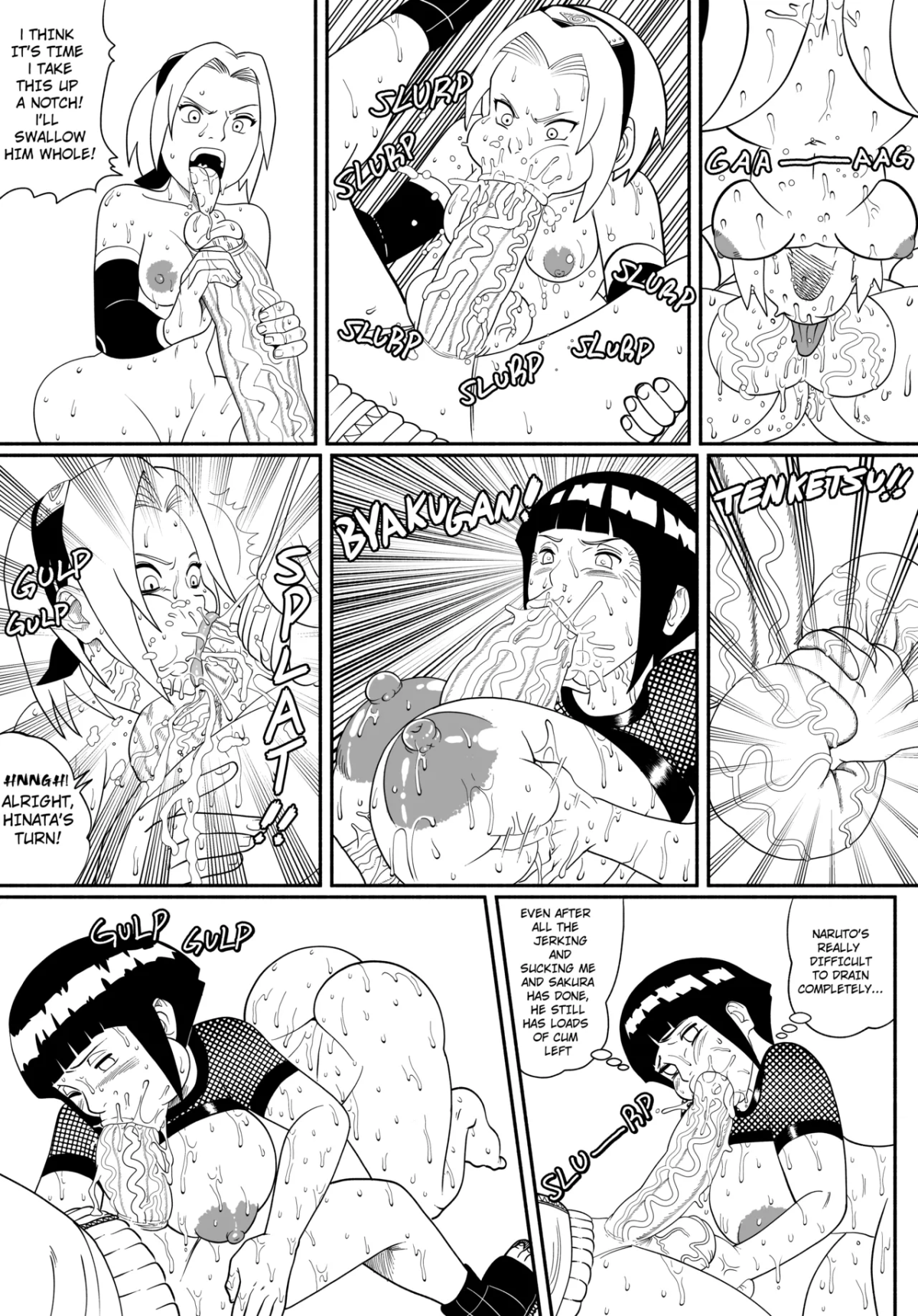 Sakura And Hinata Vs Naruto naruto comic porn3
