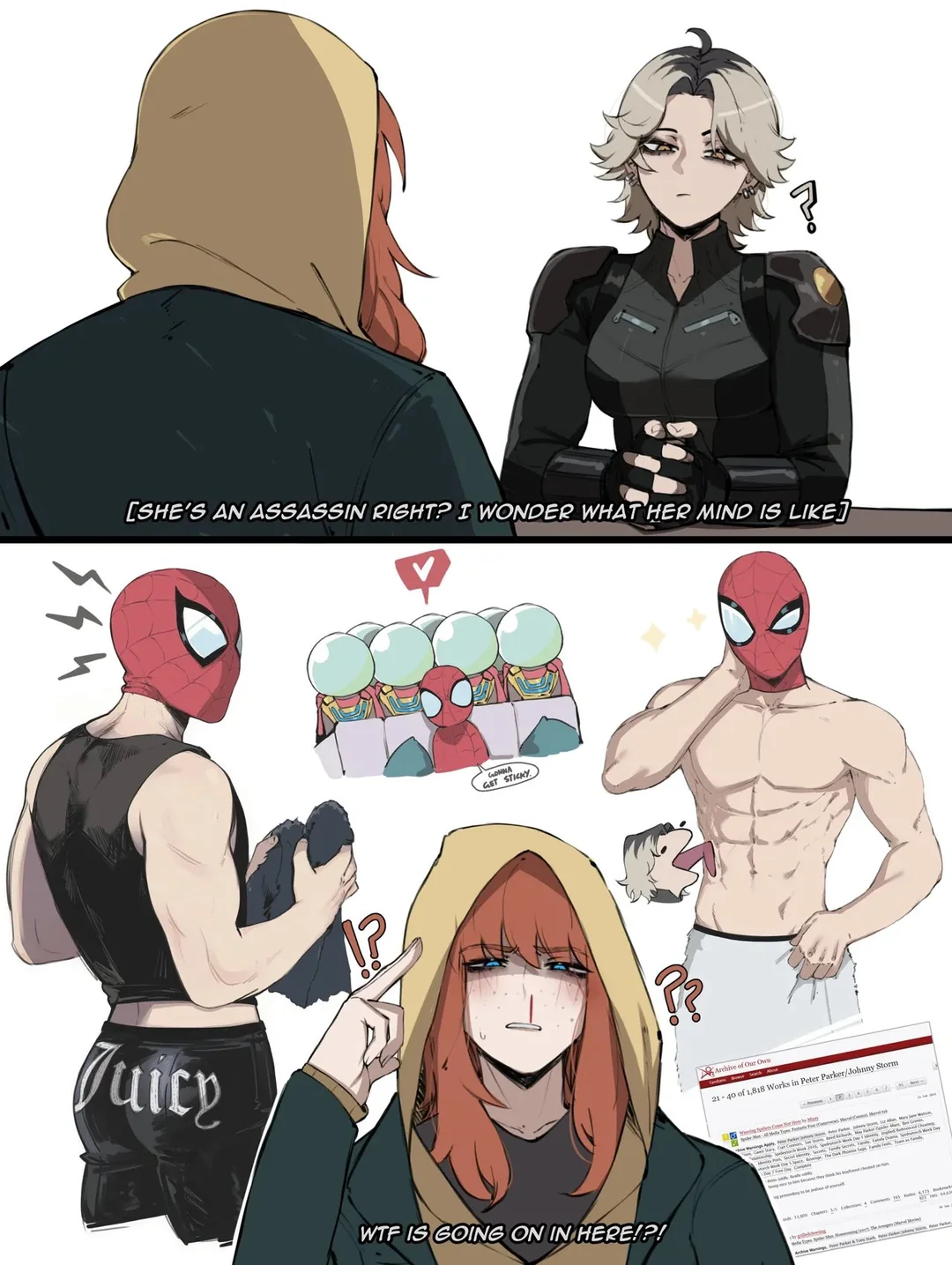 Spidey in Trouble porn comic5