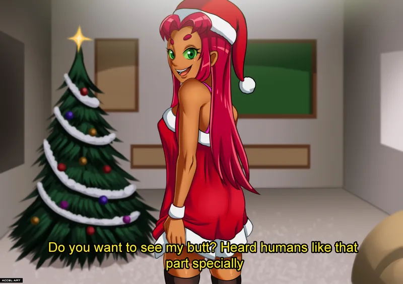Starfires Chirstmas comic porn2