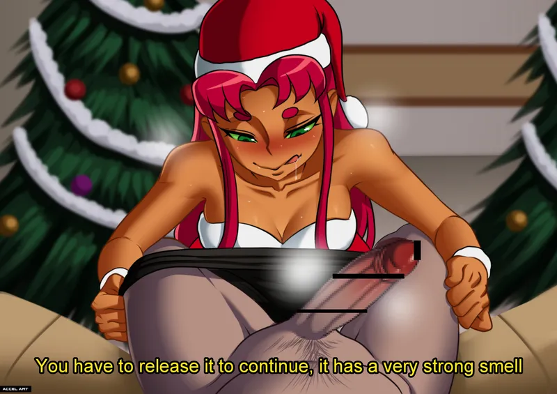 Starfires Chirstmas comic porn4