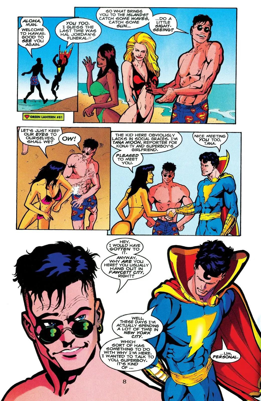 Captain Marvel Jr. does a little sightseeing Superboy Plus The Power of Shazam 1997 12