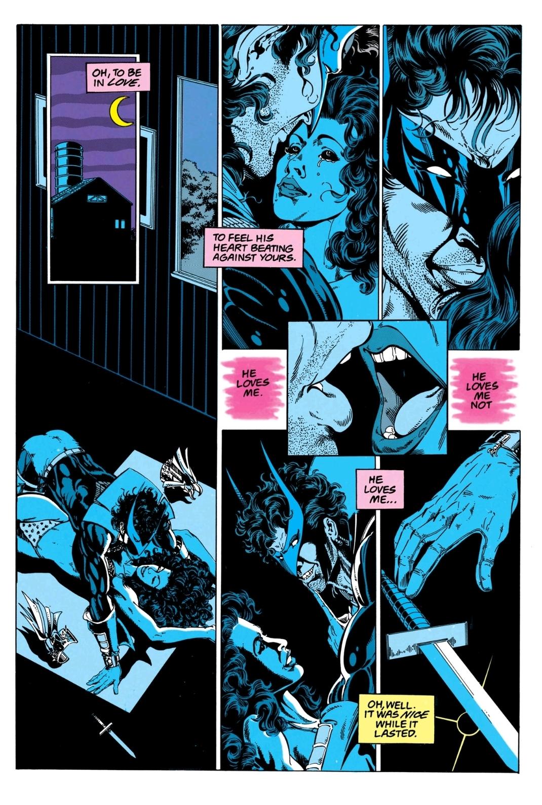 Mirage Miriam Delgado and Deathwing alternate Dick Grayson sexual scene Team Titans 8 9 19922